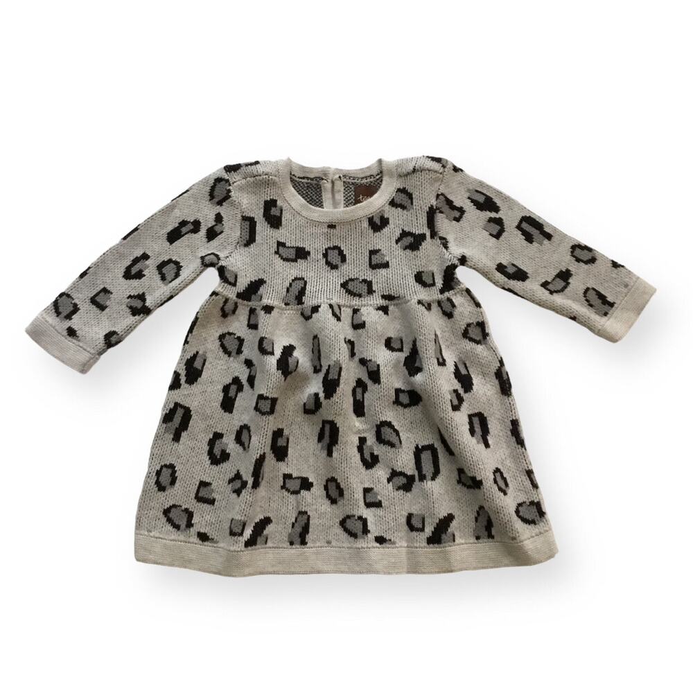 Tea Collection Animal Print Sweater Dress